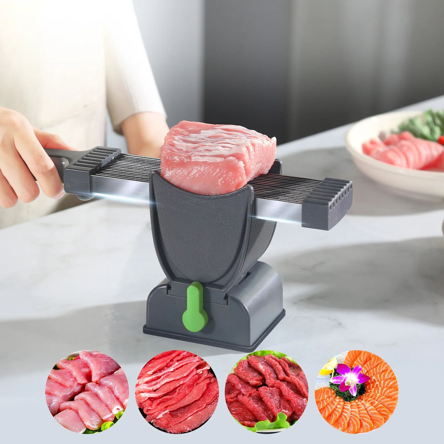 Kitchen meat slicer
