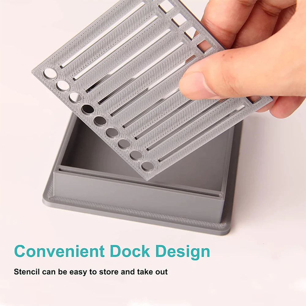 Stylish sticky note holder with template – order on the desk, order in the head