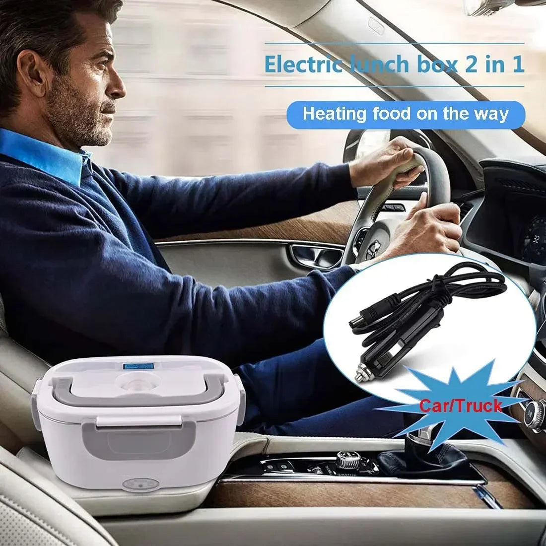 A warm lunch anytime, anywhere – with the 2-in-1 electric lunch box