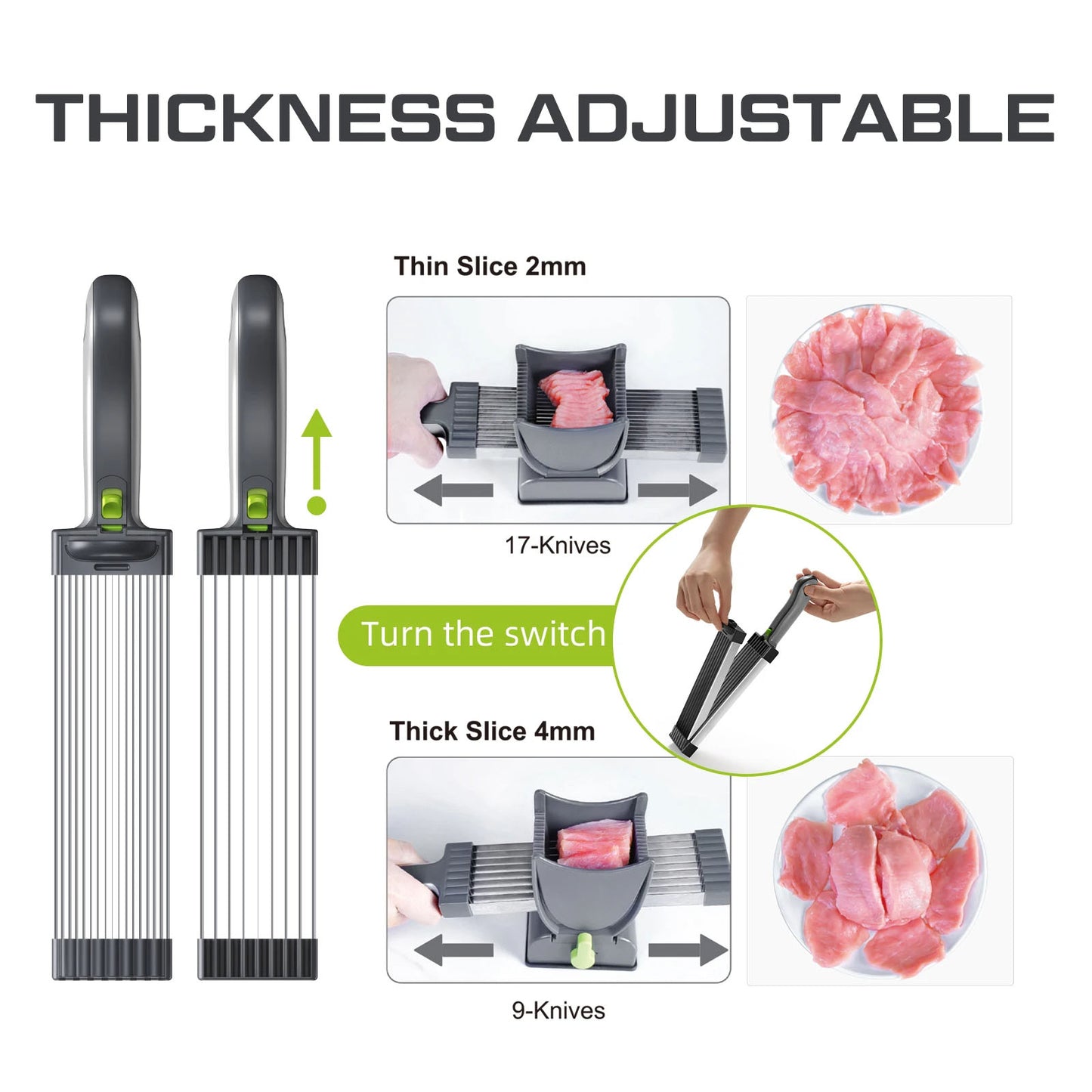 Kitchen meat slicer
