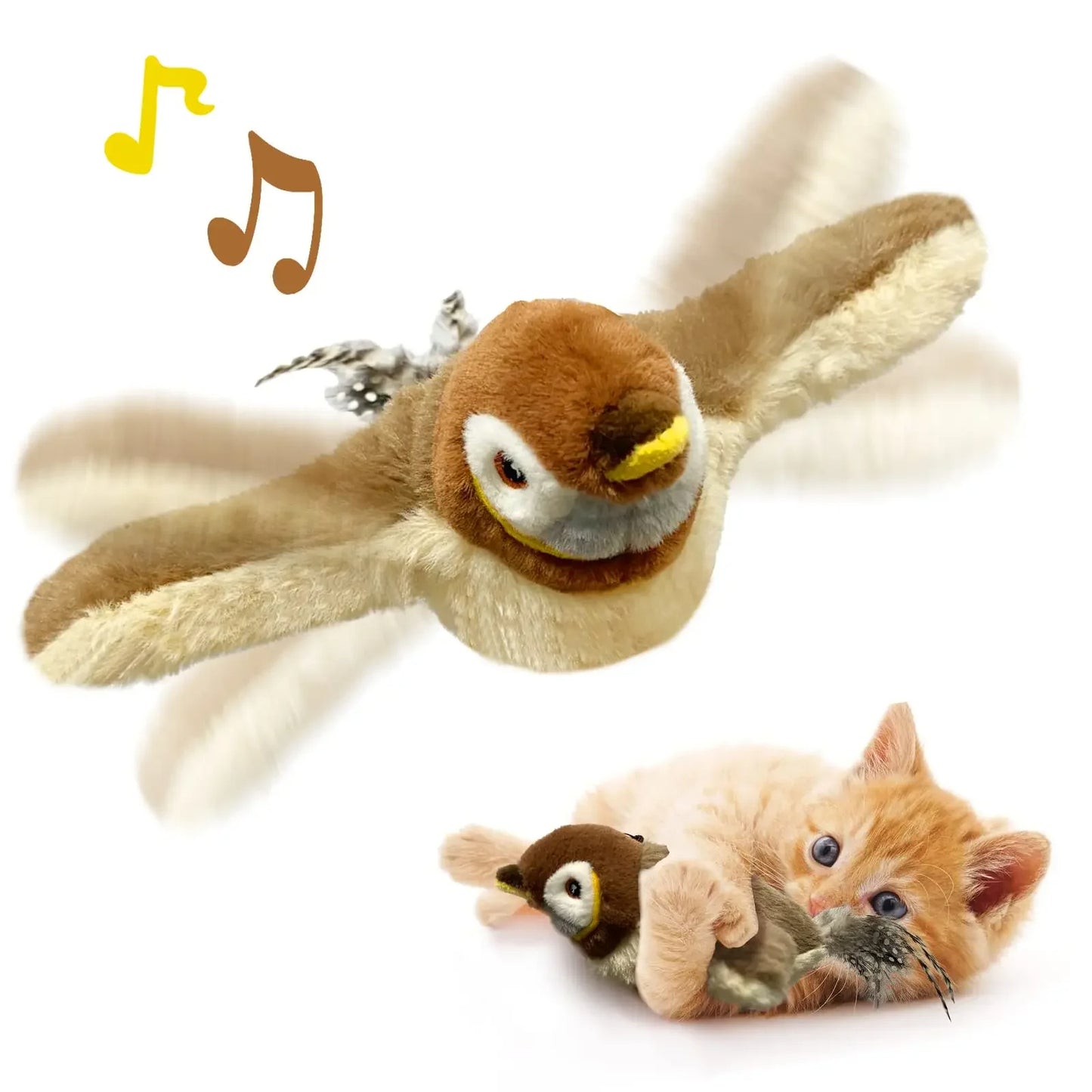 Interactive bird toy for cats