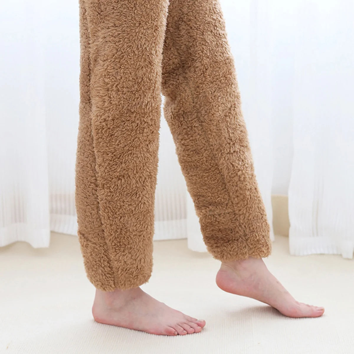Over-the-knee, fuzzy socks