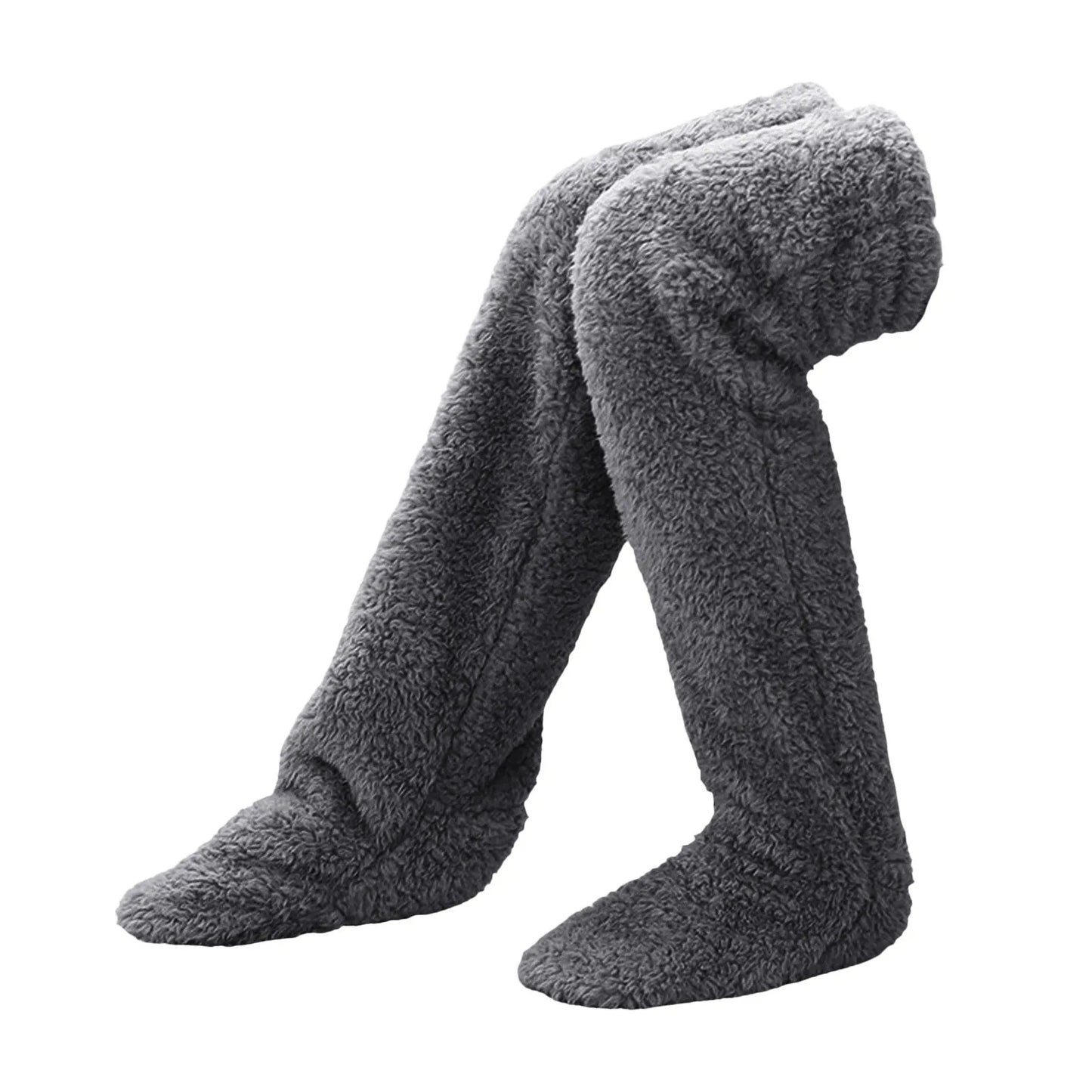 Over-the-knee, fuzzy socks