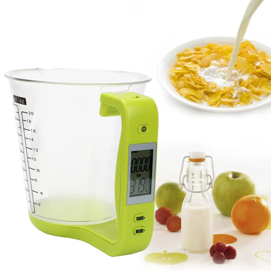 Digital kitchen measuring cup – precise measurements with a smart display