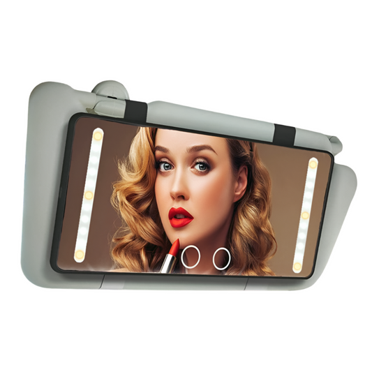 LED cosmetic mirror for car