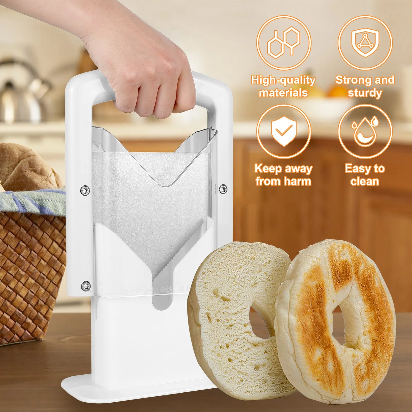 Bagel and pastry slicer