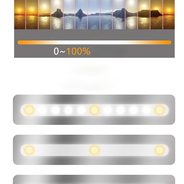 LED cosmetic mirror for car