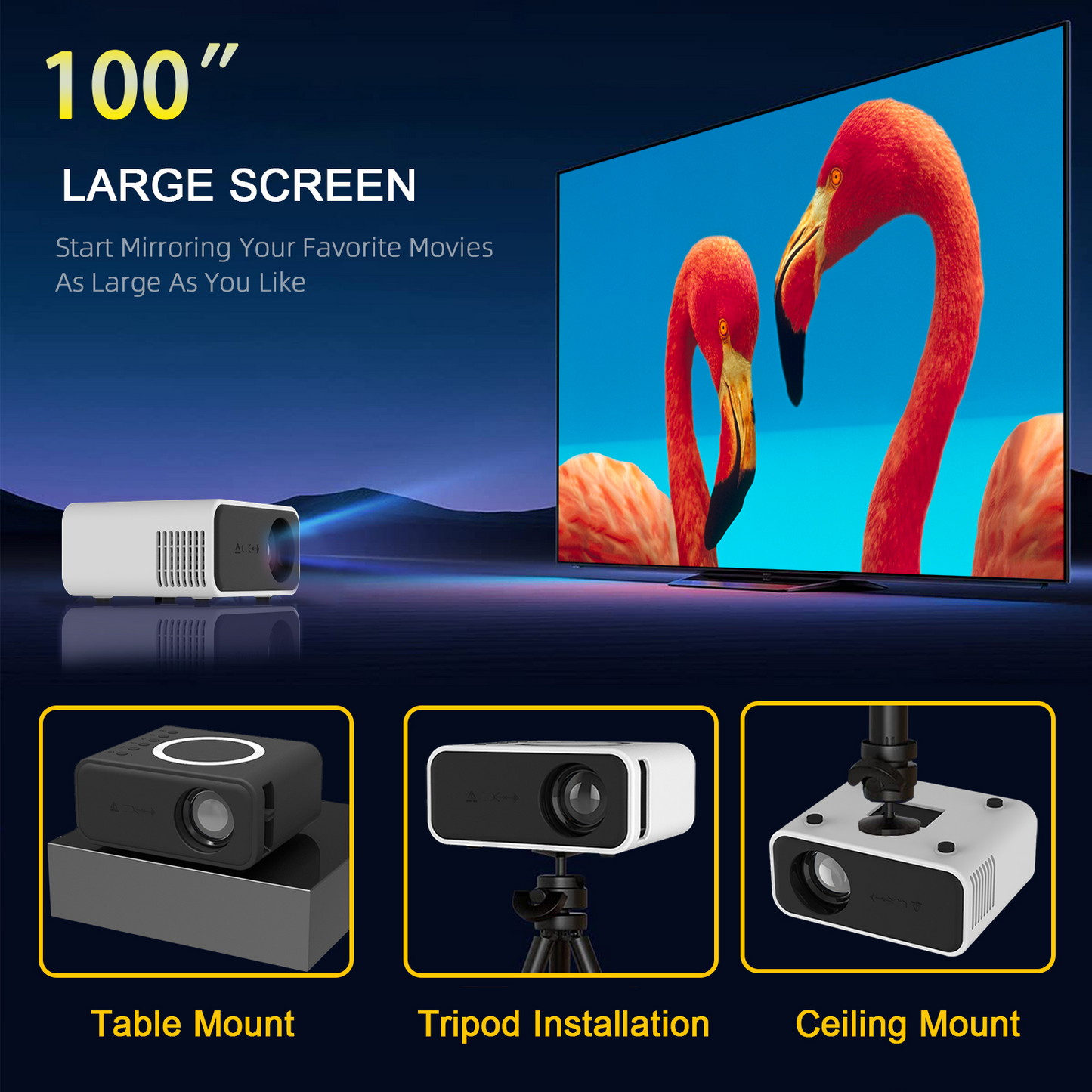 Mini LED projector – home cinema in your pocket
