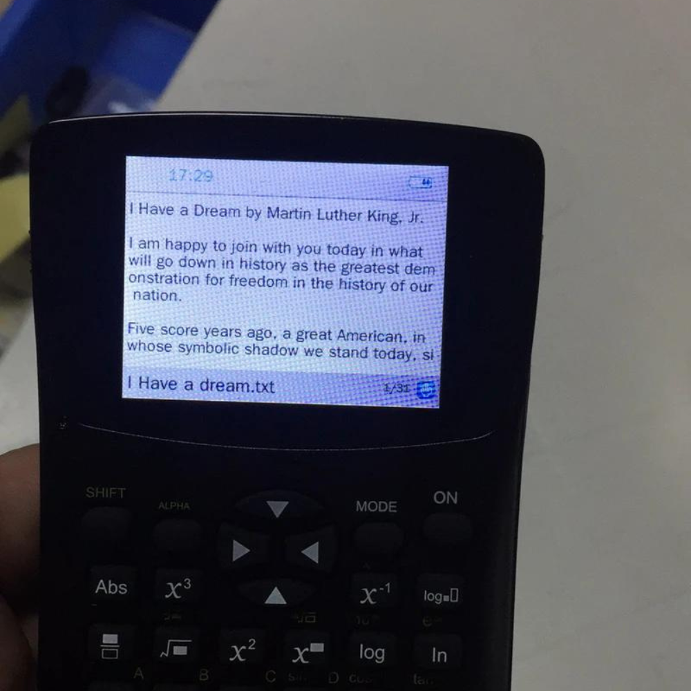 Multifunction calculator with secret function – a discreet tool for students