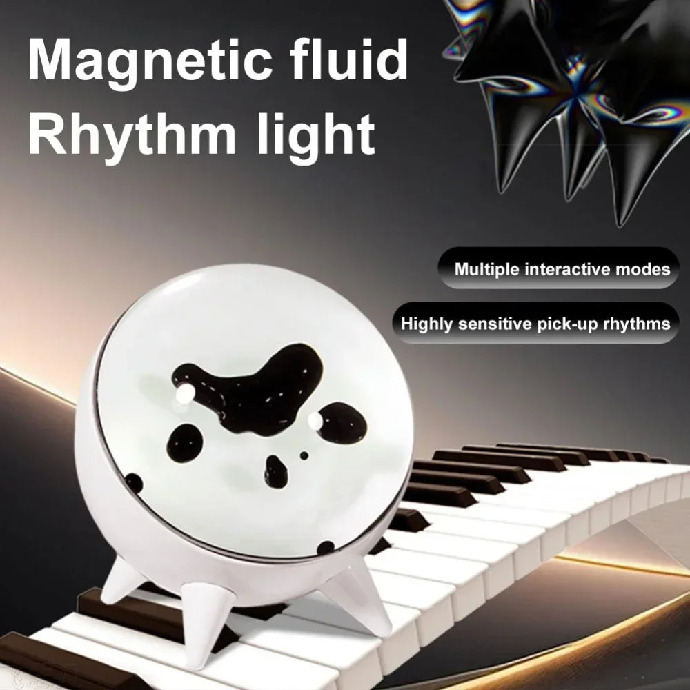 Ferrofluid musical lamp