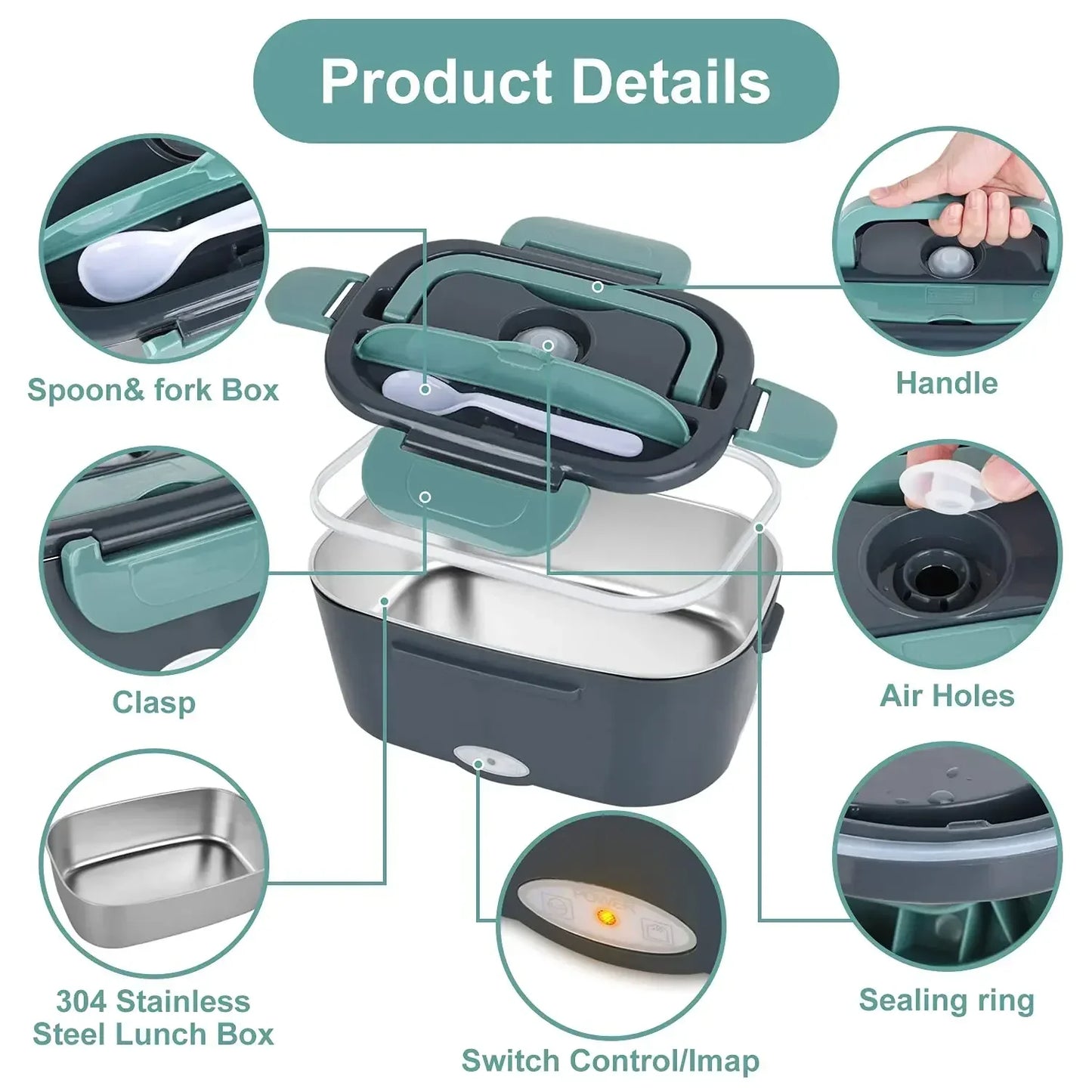A warm lunch anytime, anywhere – with the 2-in-1 electric lunch box