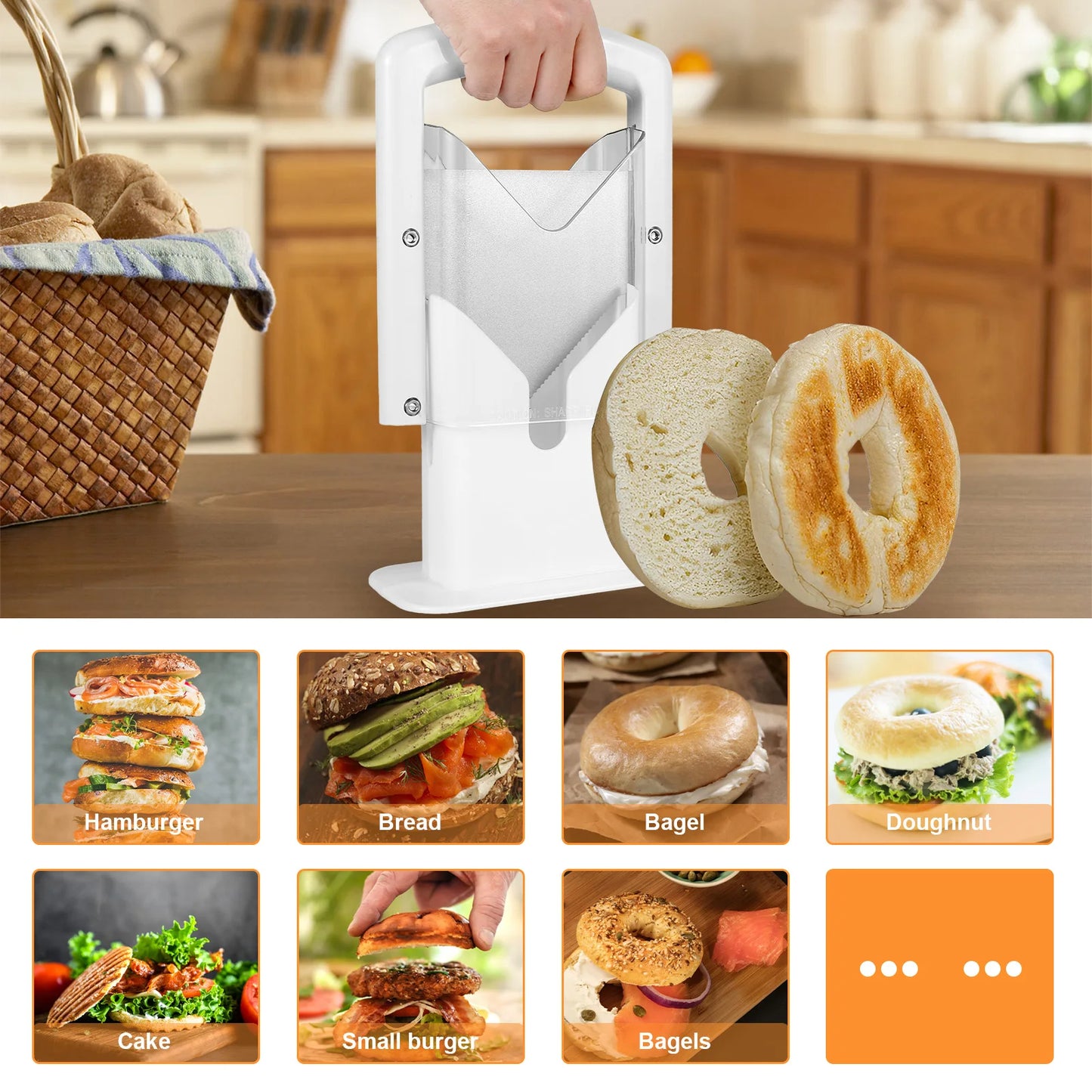 Bagel and pastry slicer