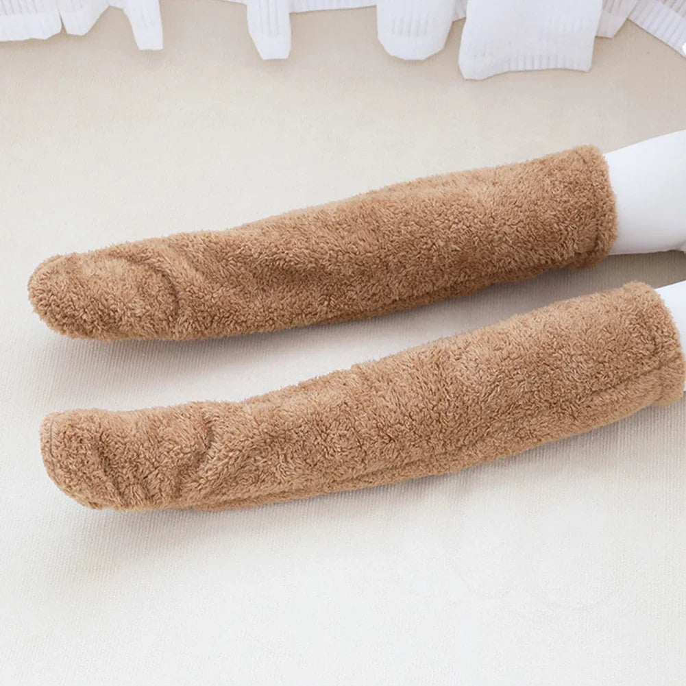 Over-the-knee, fuzzy socks