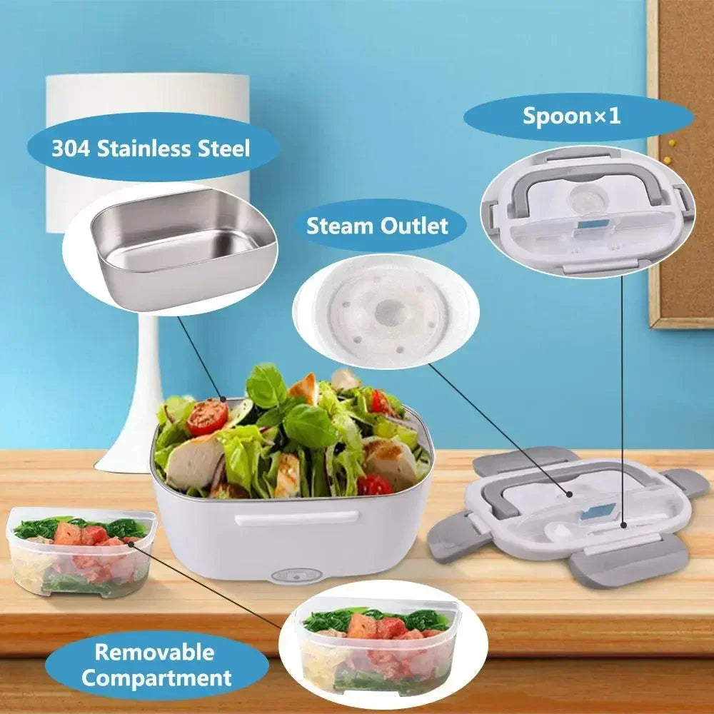 A warm lunch anytime, anywhere – with the 2-in-1 electric lunch box