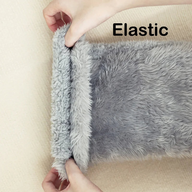 Over-the-knee, fuzzy socks
