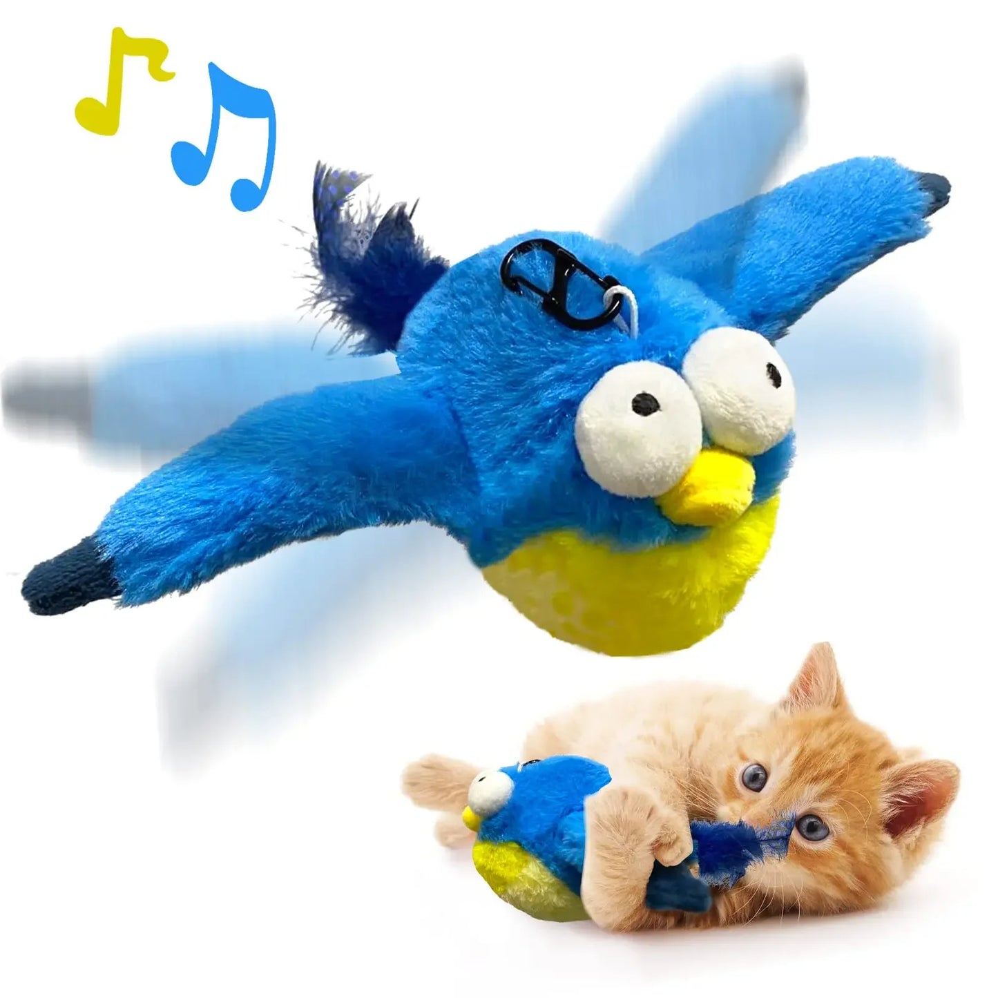 Interactive bird toy for cats